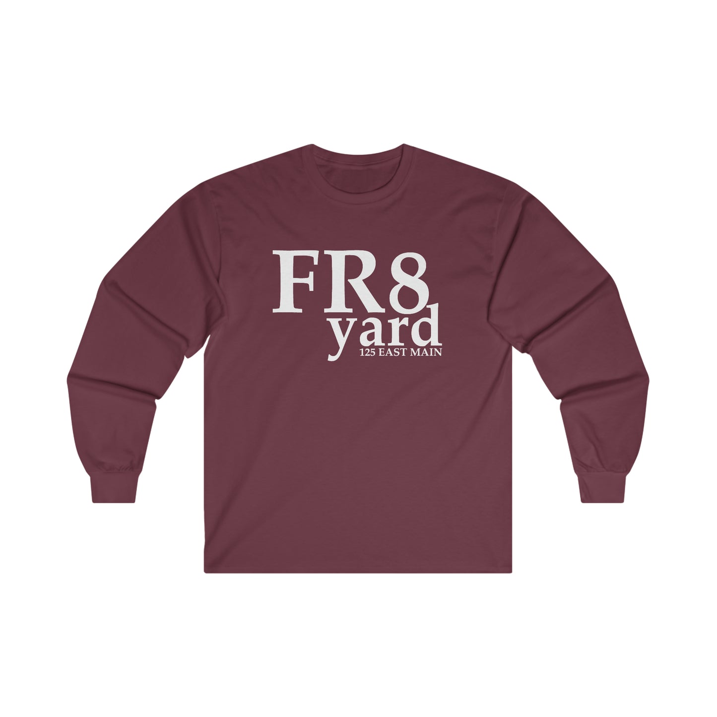 FR8yard White Logo Long Sleeve Tee