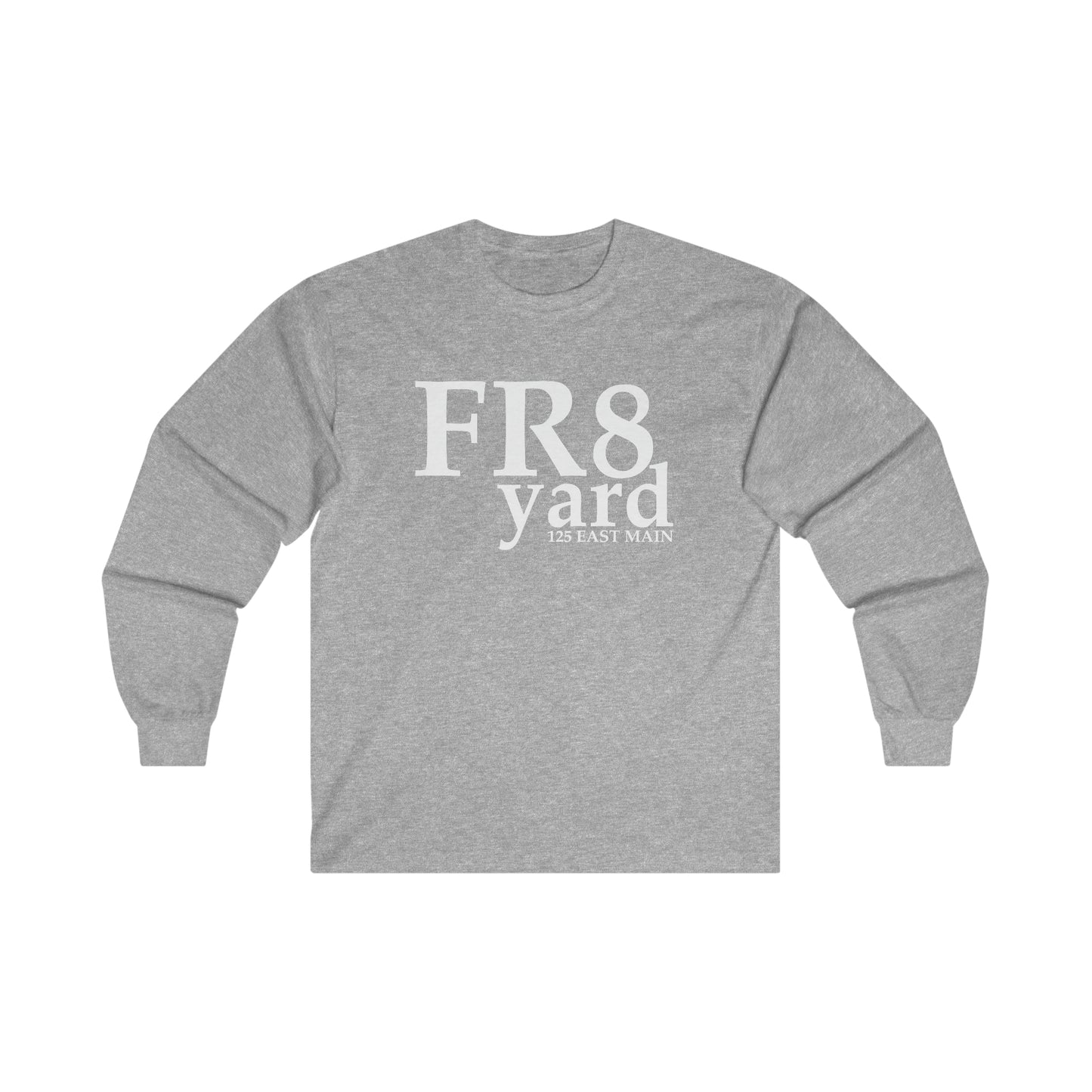 FR8yard White Logo Long Sleeve Tee