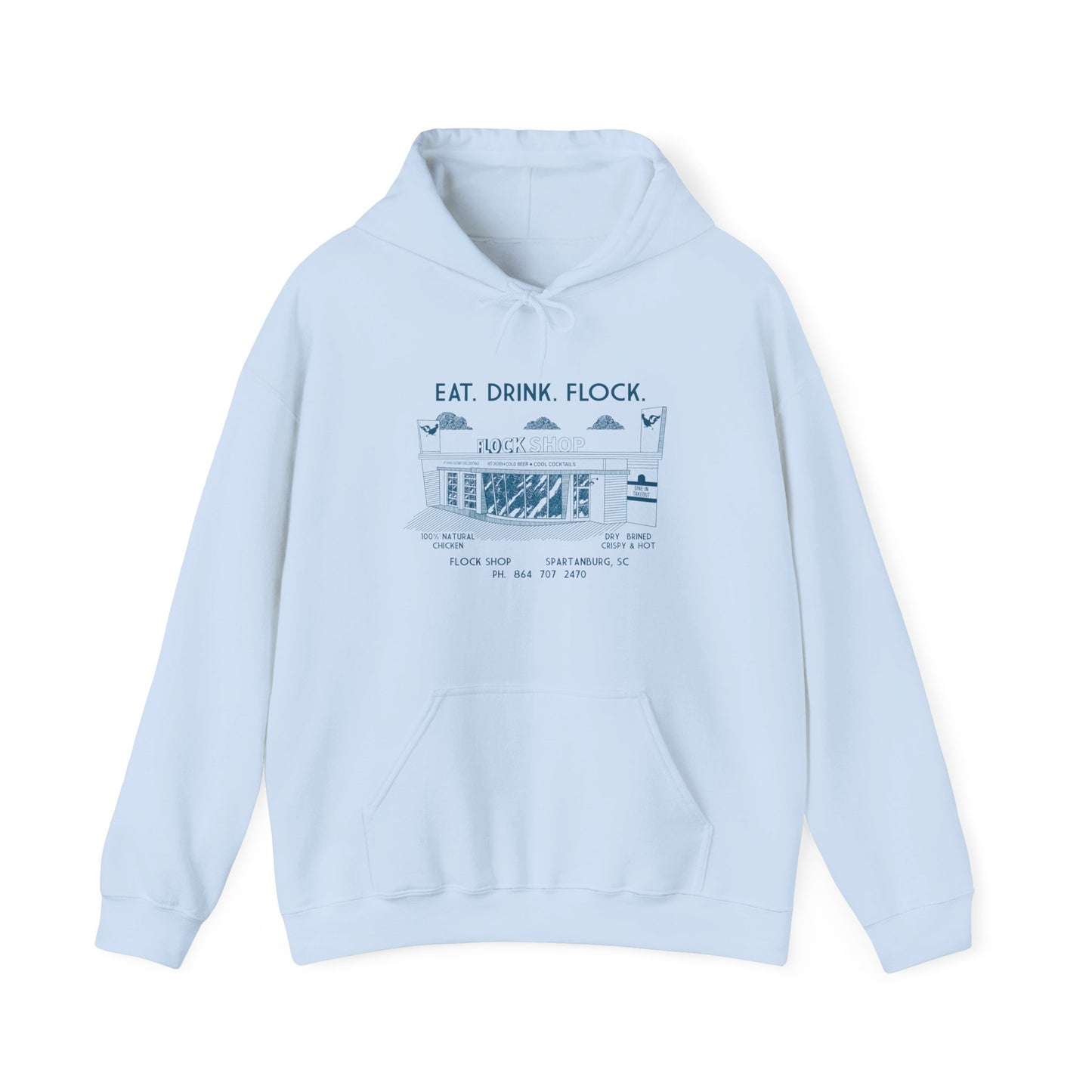 Flock Shop Building Hooded Sweatshirt
