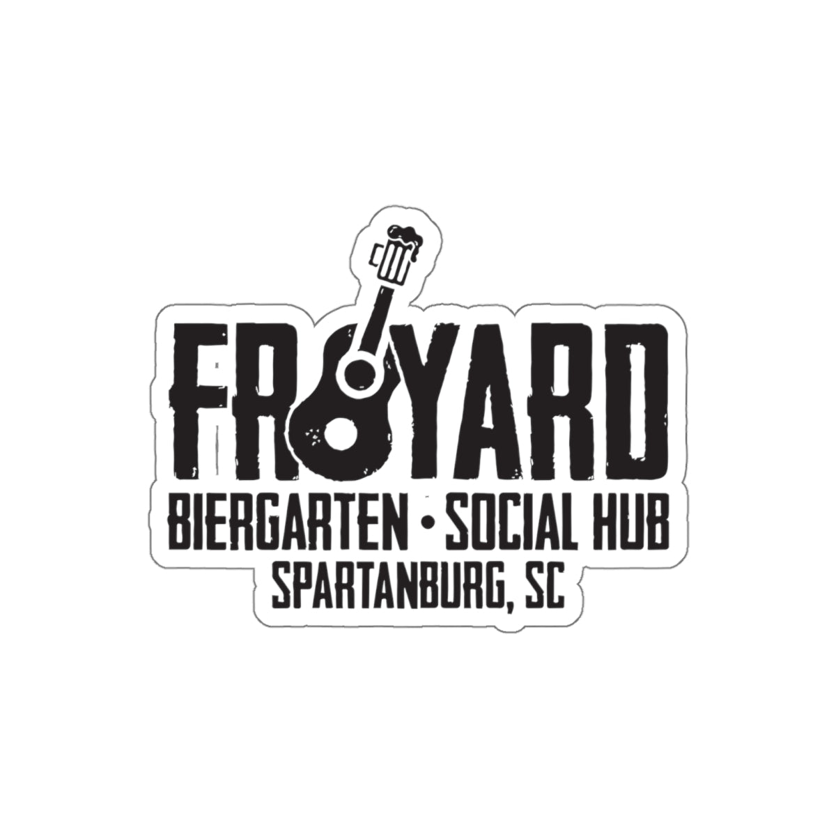 FR8yard Biergarten Die-Cut Sticker