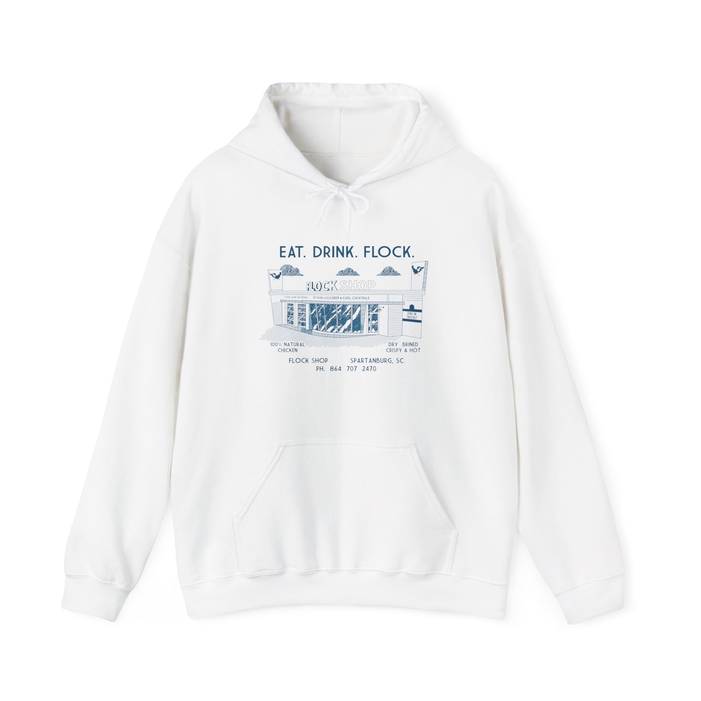 Flock Shop Building Hooded Sweatshirt
