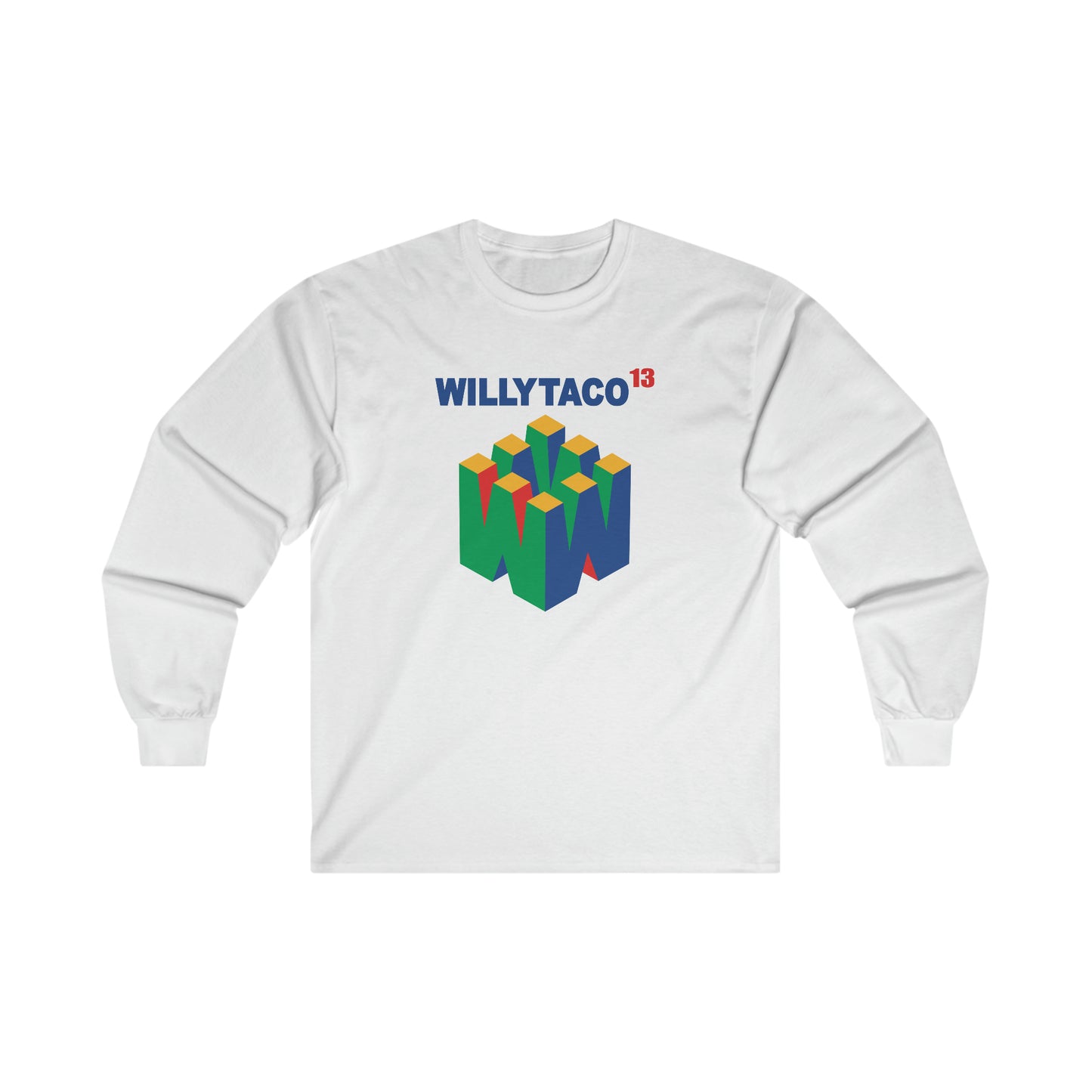 Willy Taco Retro Gaming Long Sleeve Tee