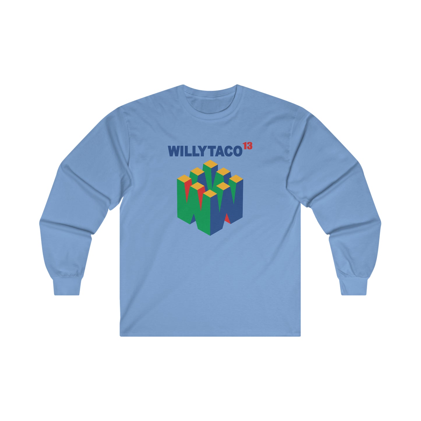 Willy Taco Retro Gaming Long Sleeve Tee