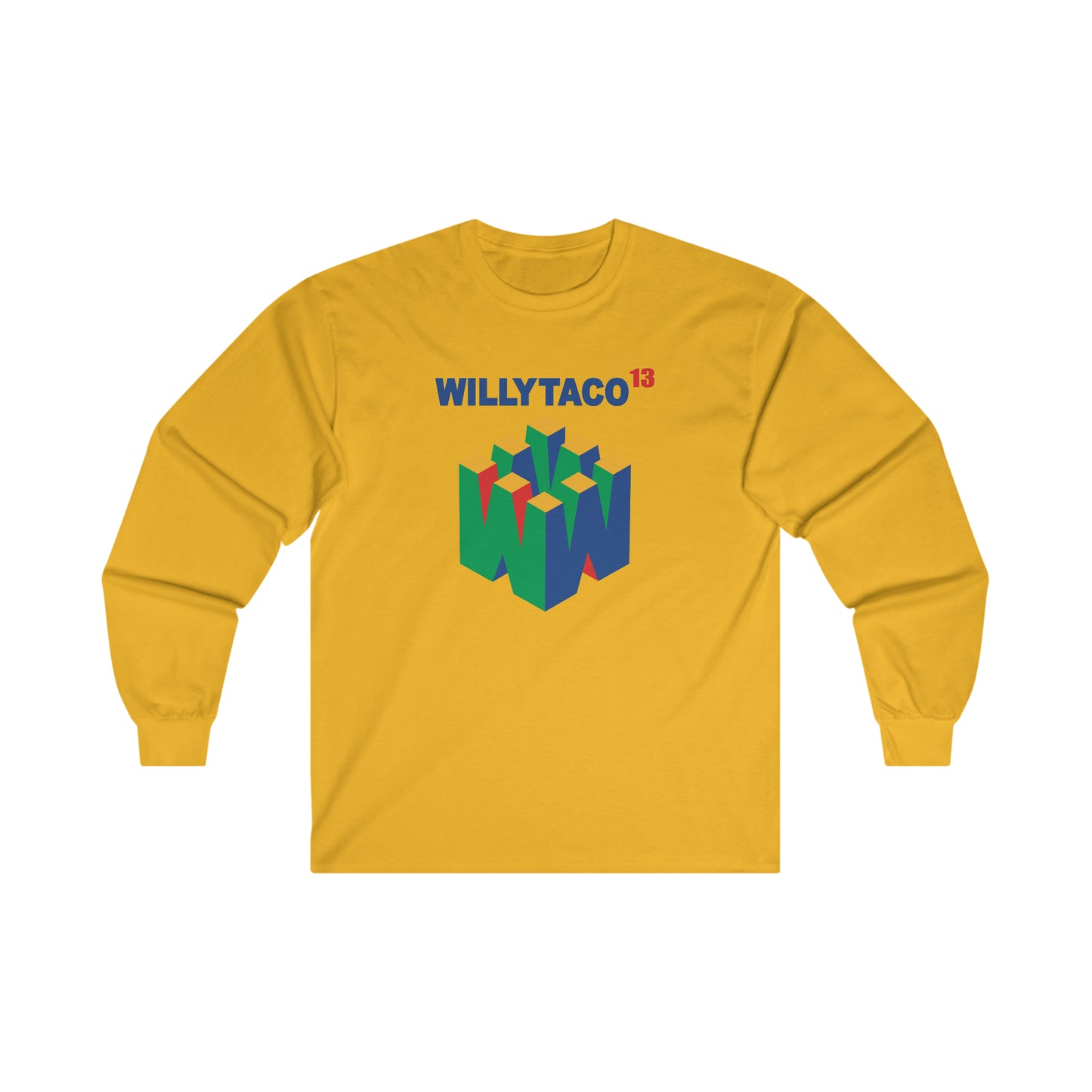 Willy Taco Retro Gaming Long Sleeve Tee