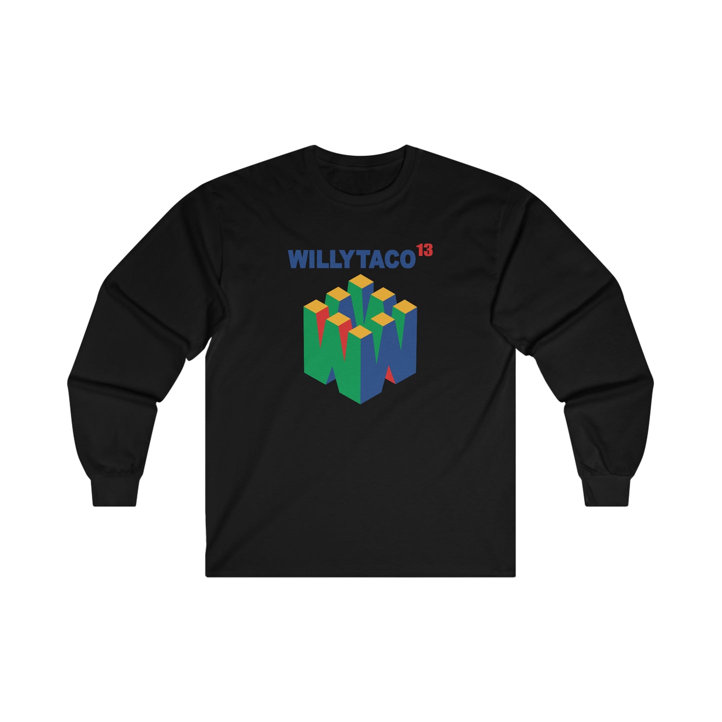 Willy Taco Retro Gaming Long Sleeve Tee