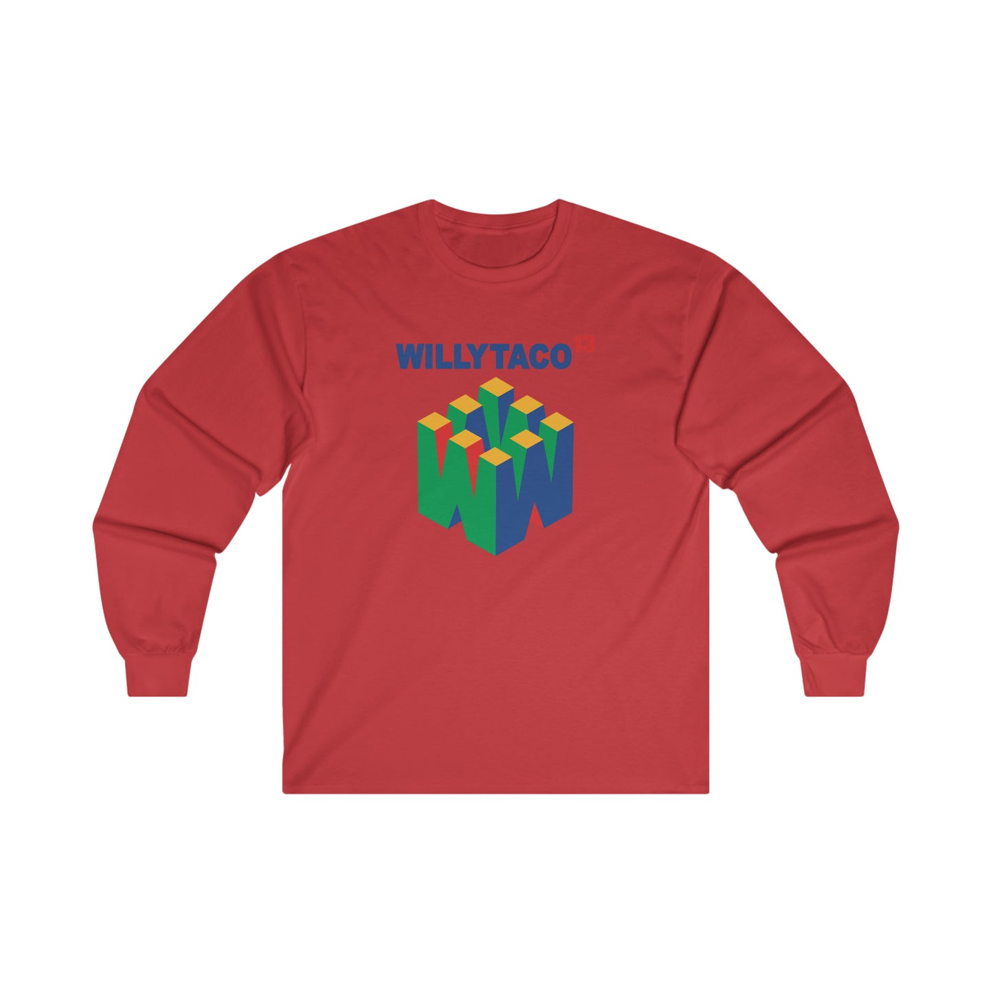 Willy Taco Retro Gaming Long Sleeve Tee