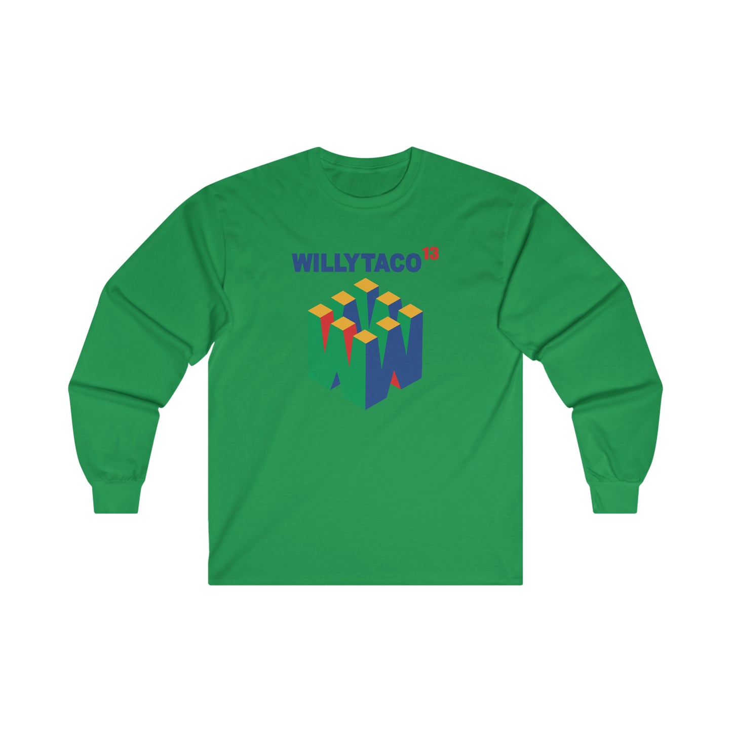 Willy Taco Retro Gaming Long Sleeve Tee