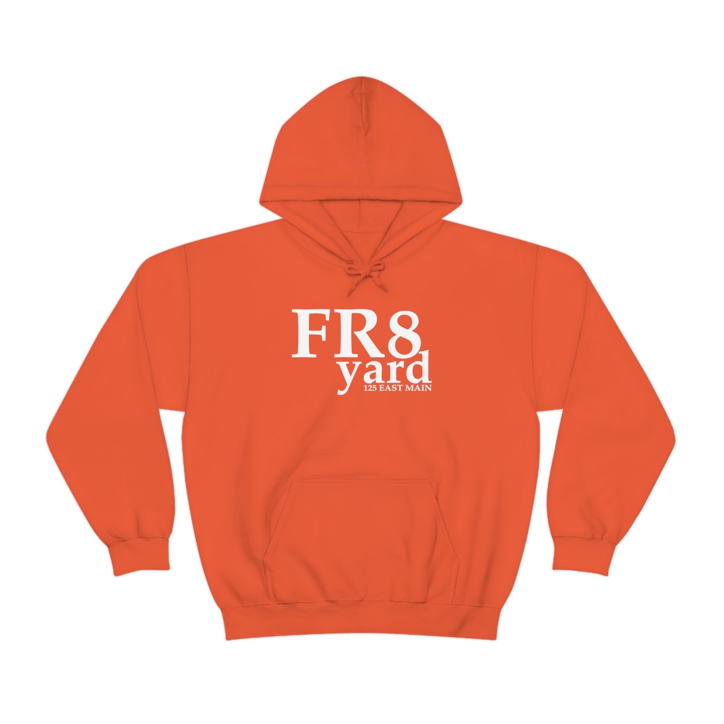 FR8yard White Logo Hooded Sweatshirt