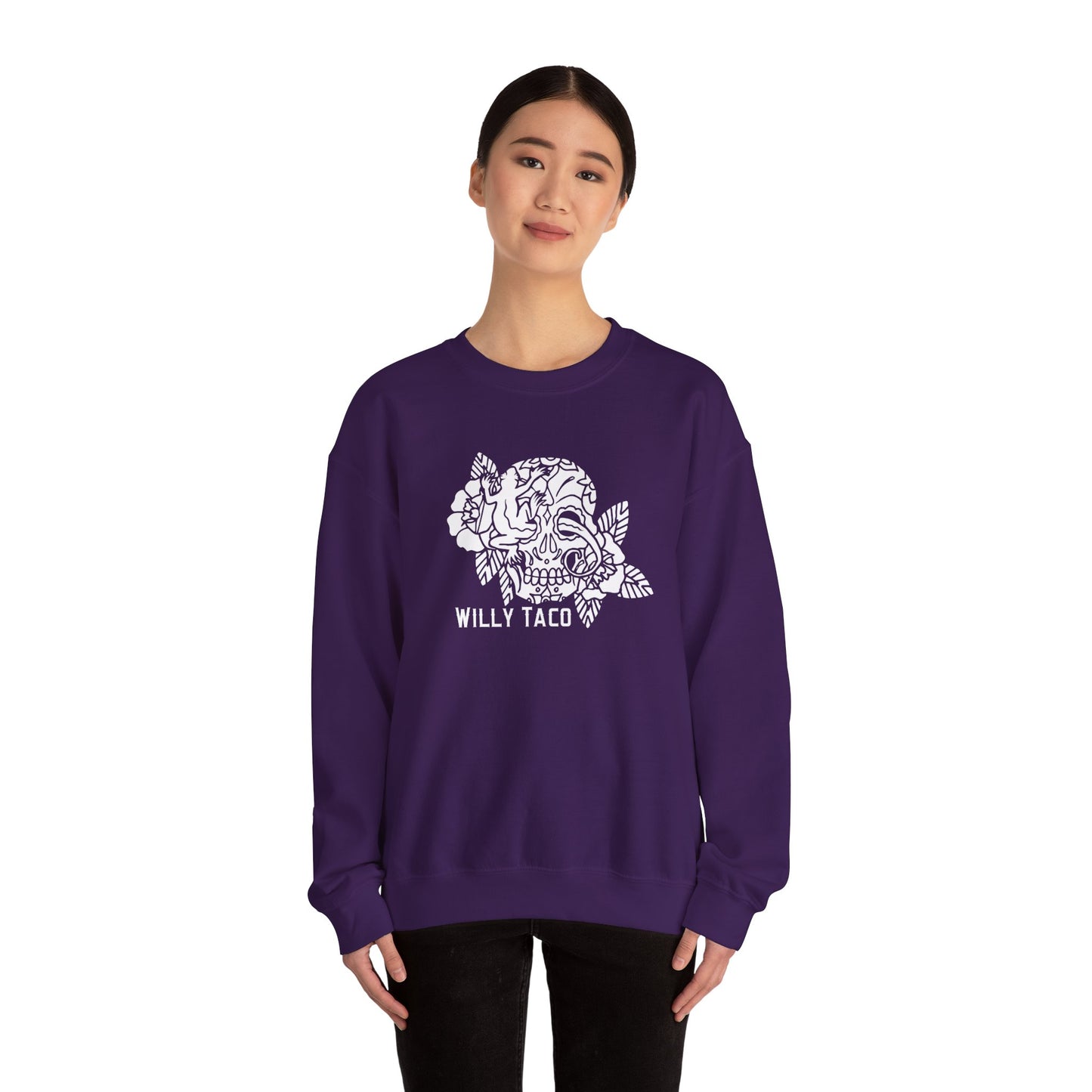 Willy Taco Sugar Skull Crewneck