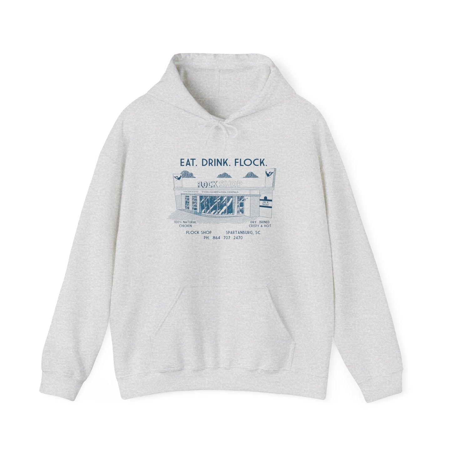 Flock Shop Building Hooded Sweatshirt