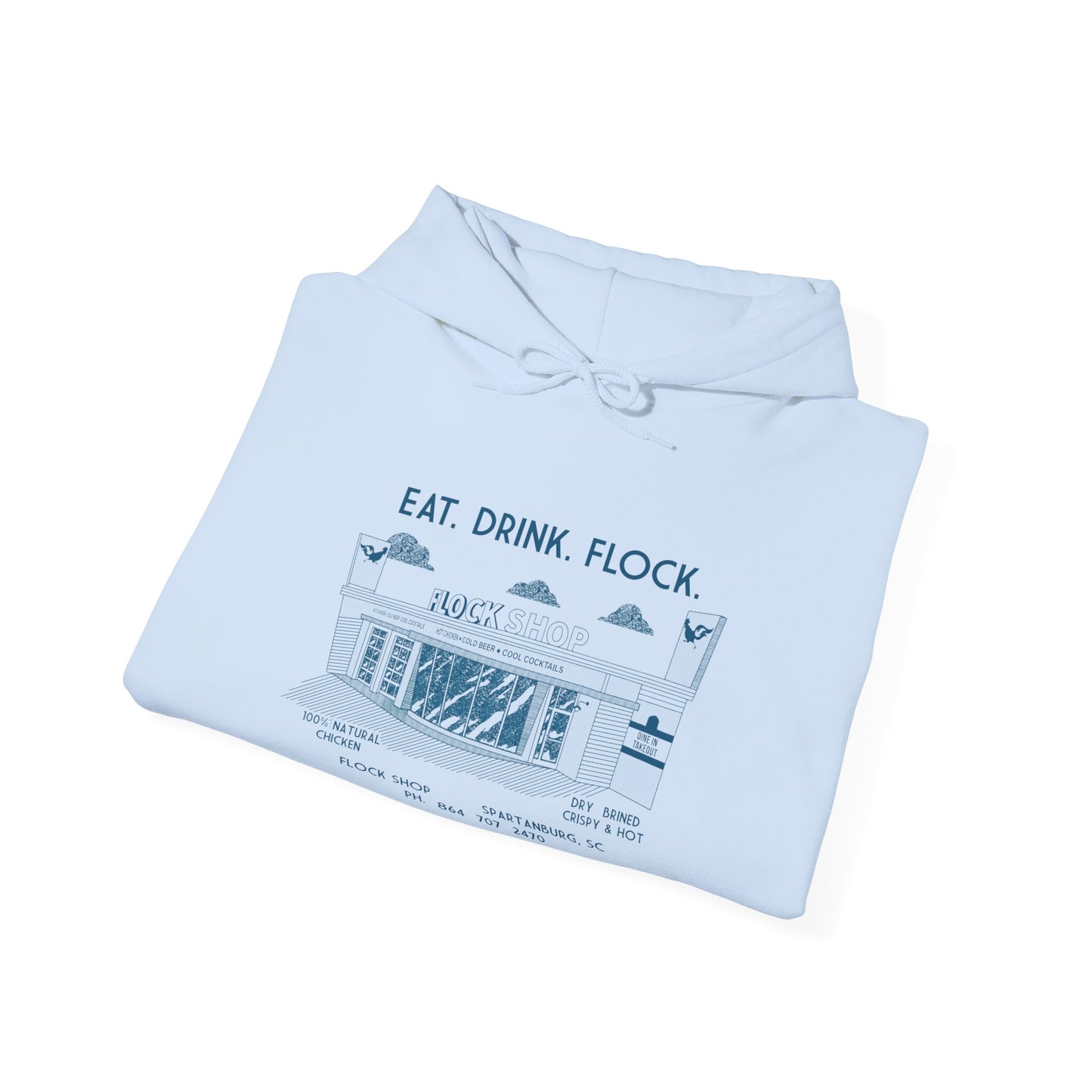 Flock Shop Building Hooded Sweatshirt