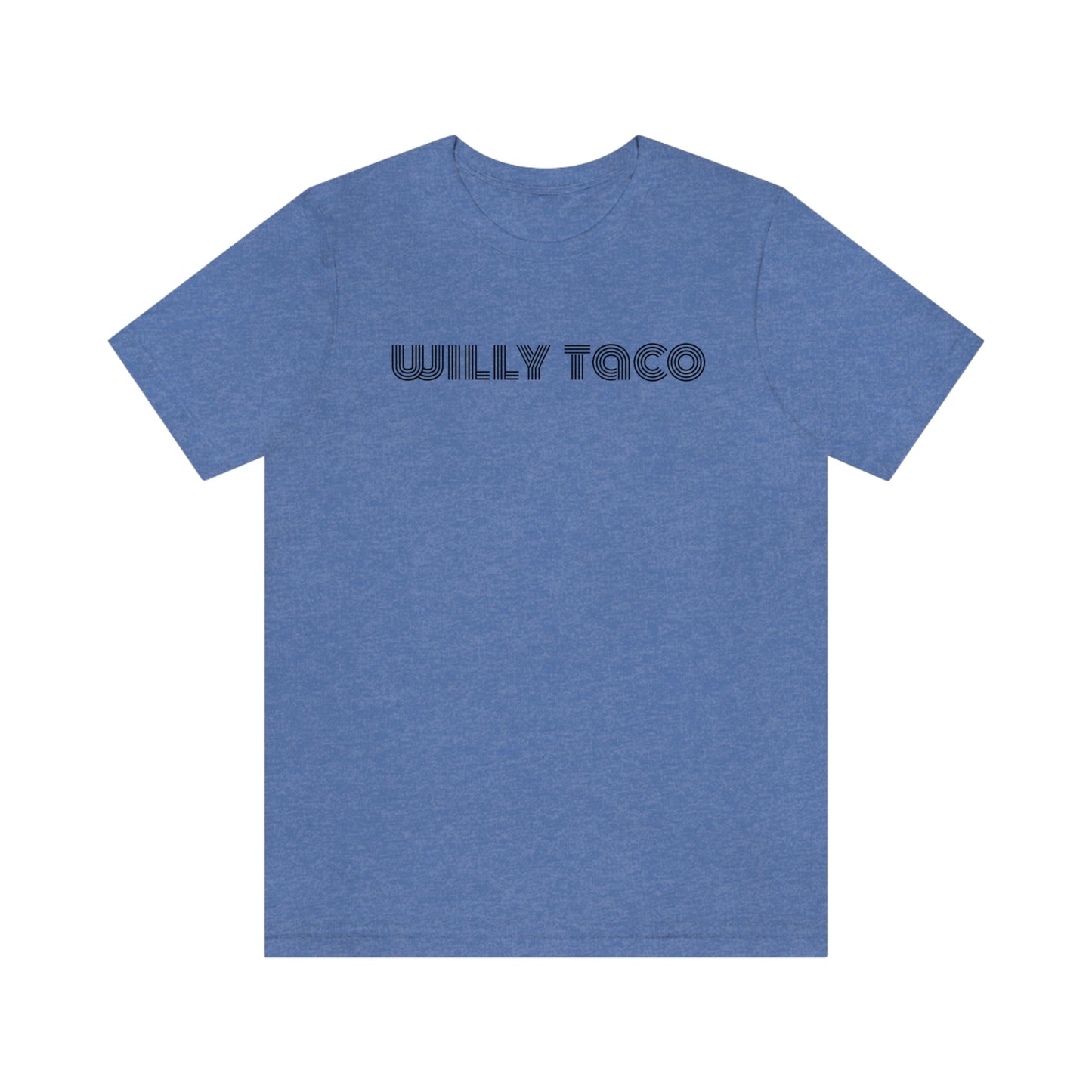 Willy Taco lined logo Short Sleeve Tee