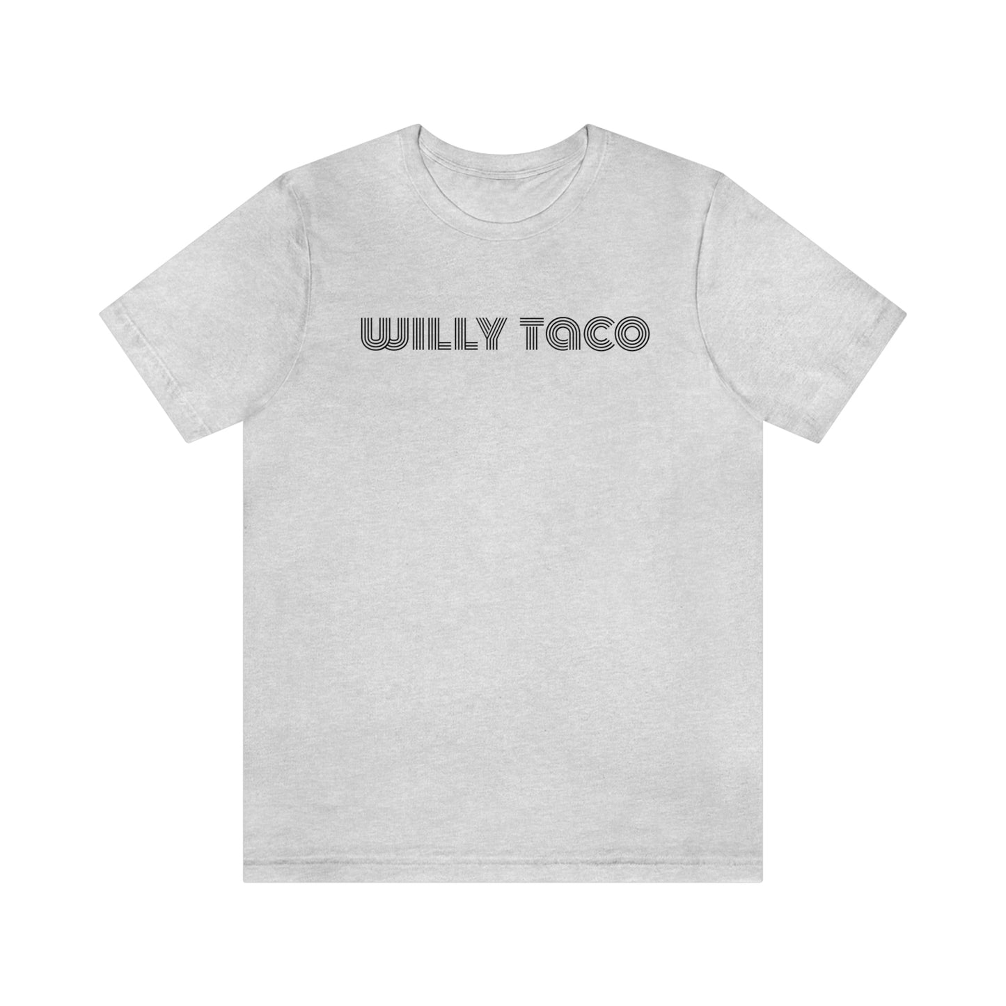 Willy Taco lined logo Short Sleeve Tee