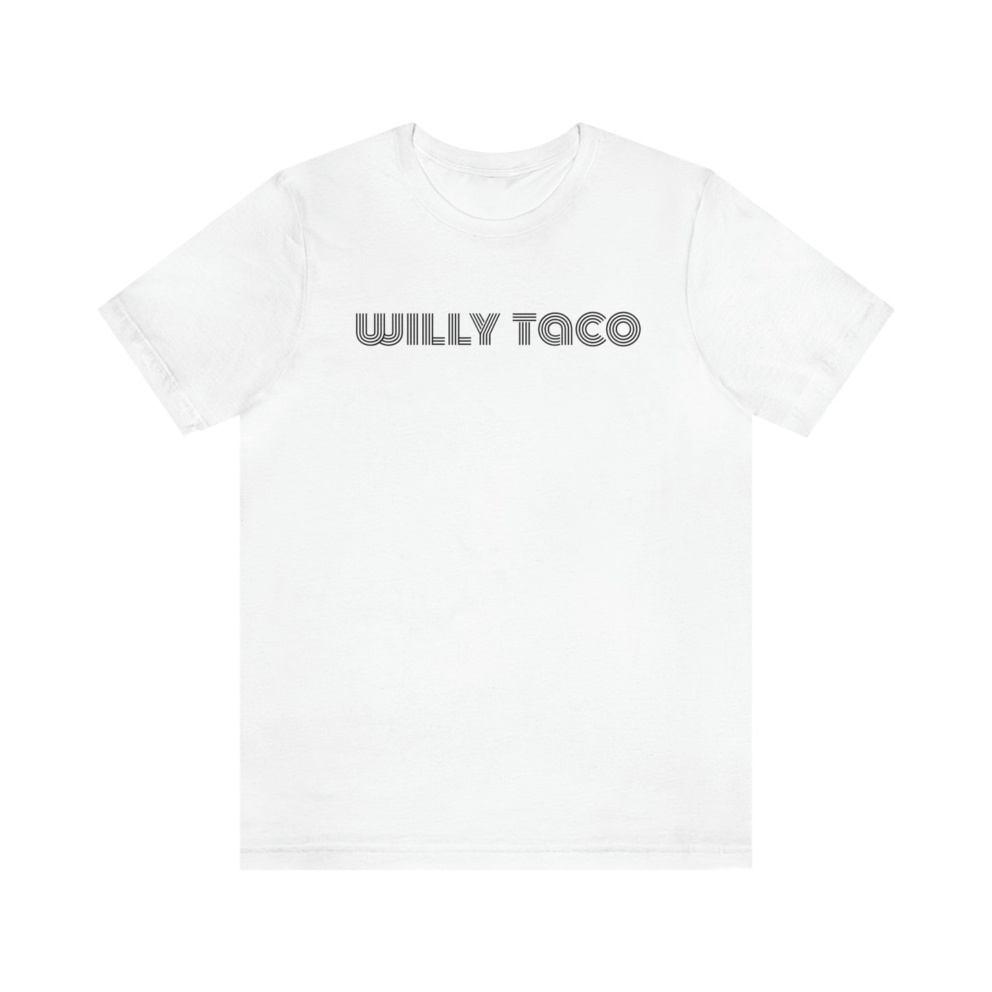 Willy Taco lined logo Short Sleeve Tee