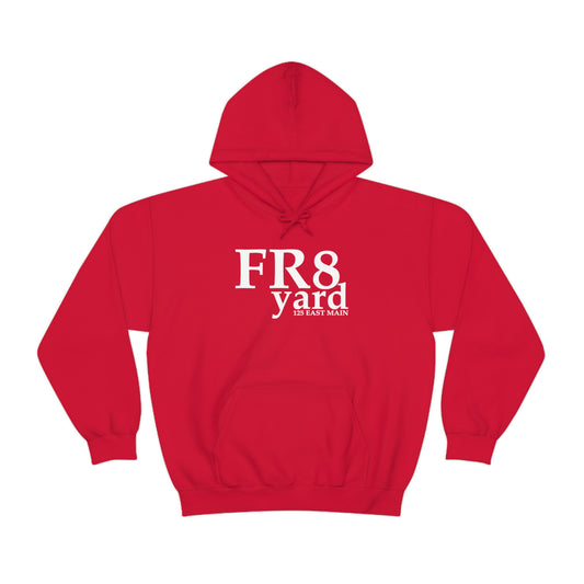FR8yard White Logo Hooded Sweatshirt