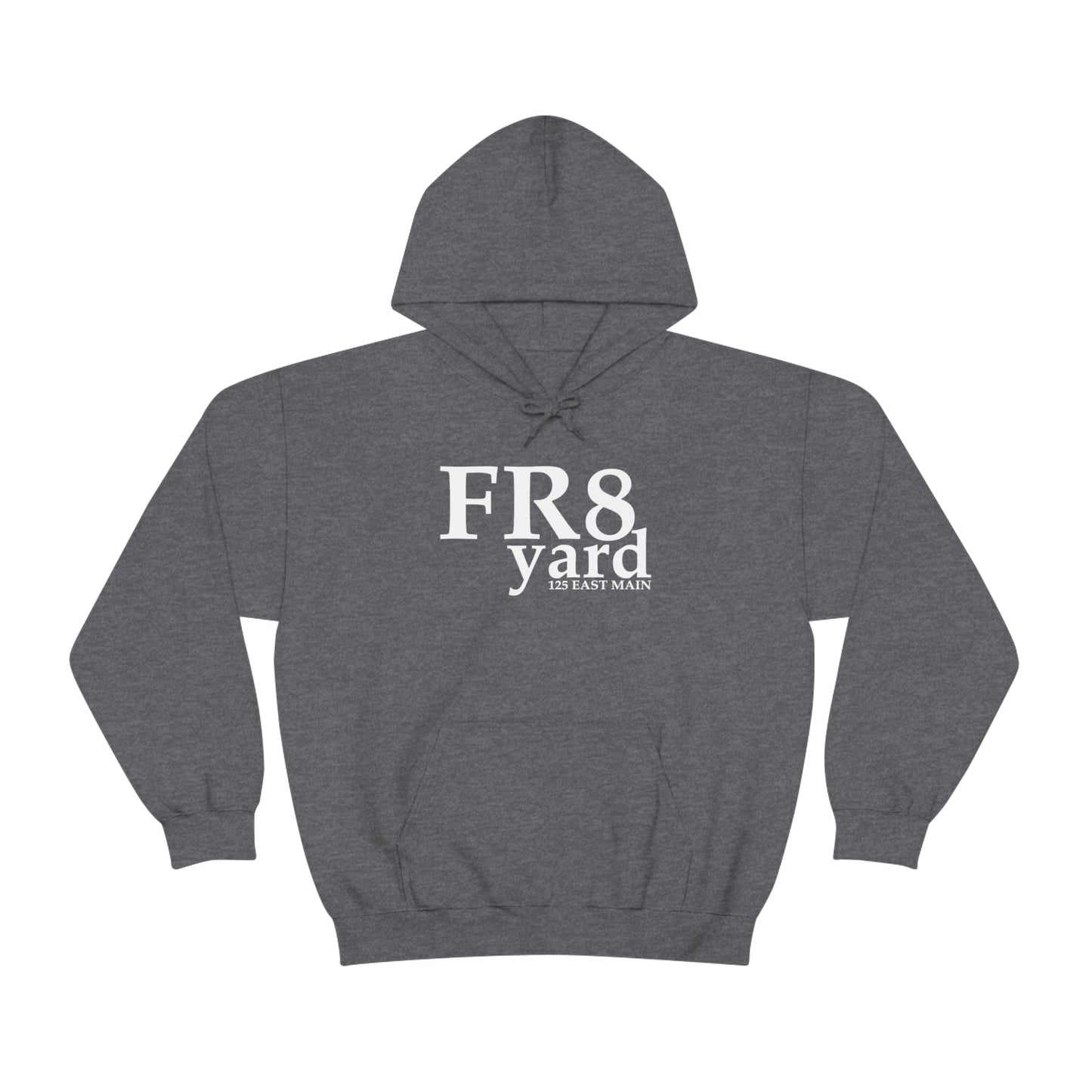 FR8yard White Logo Hooded Sweatshirt