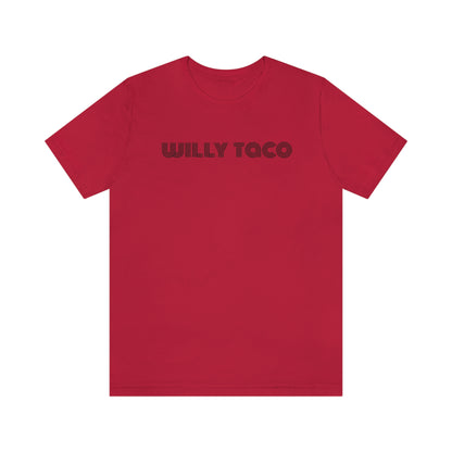 Willy Taco lined logo Short Sleeve Tee
