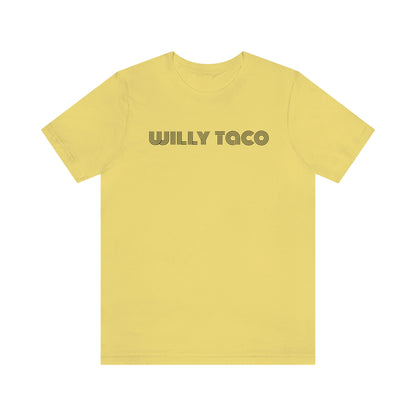 Willy Taco lined logo Short Sleeve Tee