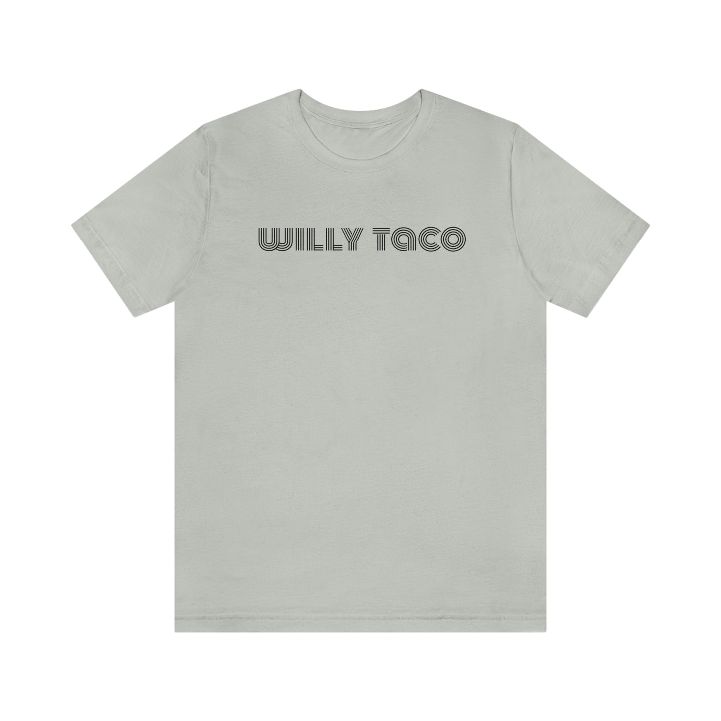 Willy Taco lined logo Short Sleeve Tee