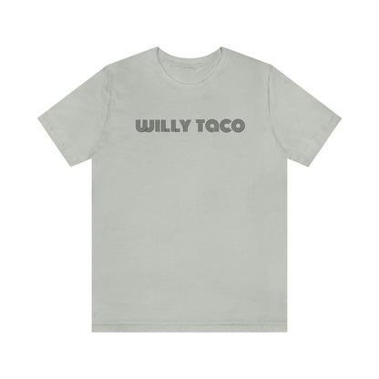 Willy Taco lined logo Short Sleeve Tee