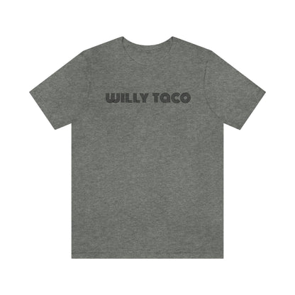 Willy Taco lined logo Short Sleeve Tee