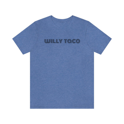 Willy Taco lined logo Short Sleeve Tee